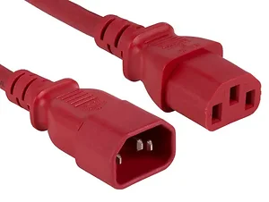 C13C14-RD-6F-ENC | Enet 6ft Red C13 to C14 Power Extension