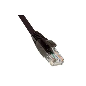 Weltron 90-C6CB-BK-003 3ft Black Cat6 Snagless  Patch Cable