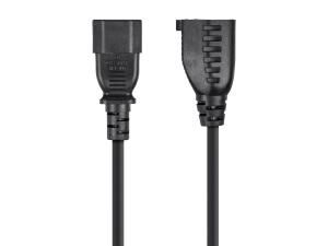 Monoprice 1302 Power Adapter Cord Cable - Black 1ft