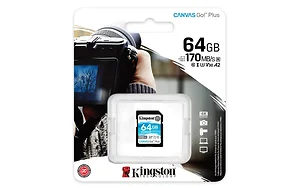 SDG3/64GB | Kingston 64GB SDXC Canvas Go Plus Memory Card