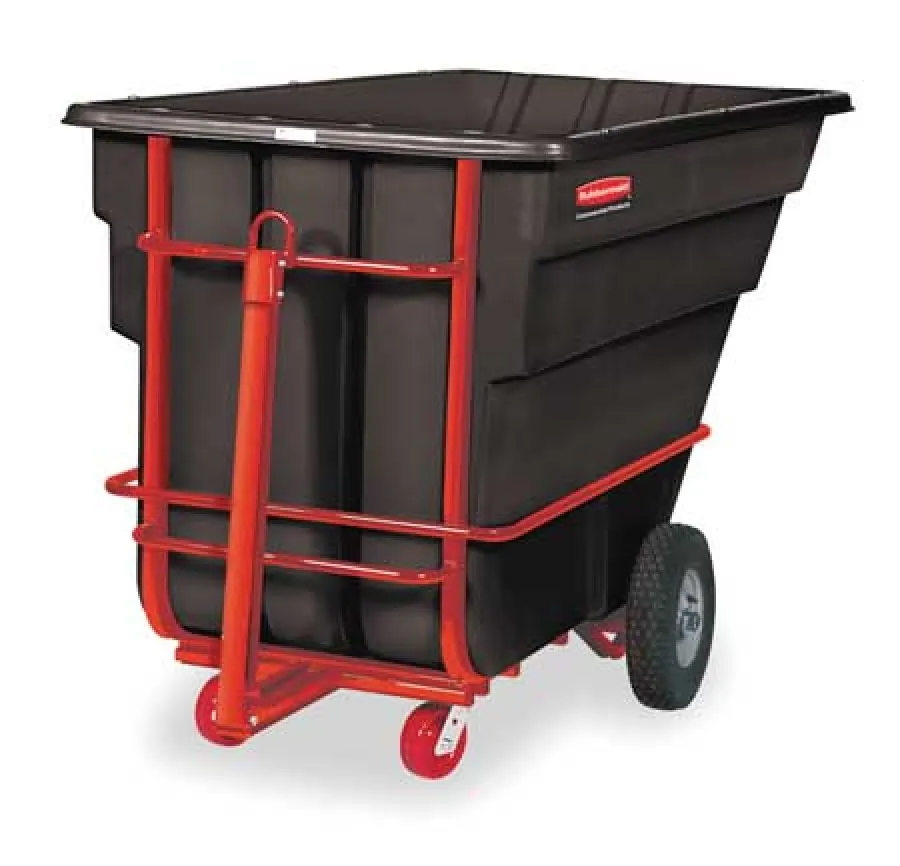 Rubbermaid FG102641BLA Truck,1.5cu,towable,tt,bk