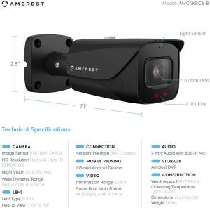 Amcrest AMC4KBC6-B 4k Analog Bullet Camera