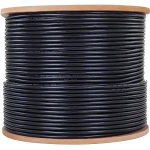 4xem 4XCAT6A1000BK 1000ft Roll Of Cat6a 500mhz Utp