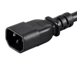 Monoprice 33651 3ft 14awg Black Heavy-duty Computer Extension Power Co