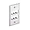 CFP6SY | Panduit MINI-COM 1-Gang Stainless Steel Faceplate
