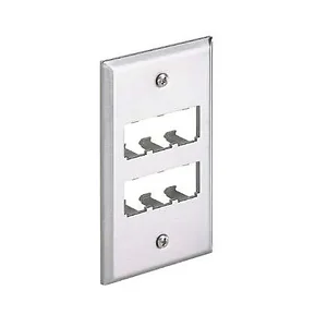 CFP6SY | Panduit MINI-COM 1-Gang Stainless Steel Faceplate