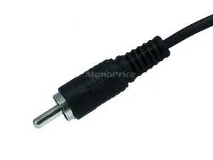 Monoprice 657 Rca Plugjack Mf Cable - Black 12ft