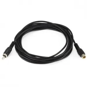 Monoprice 657 Rca Plugjack Mf Cable - Black 12ft