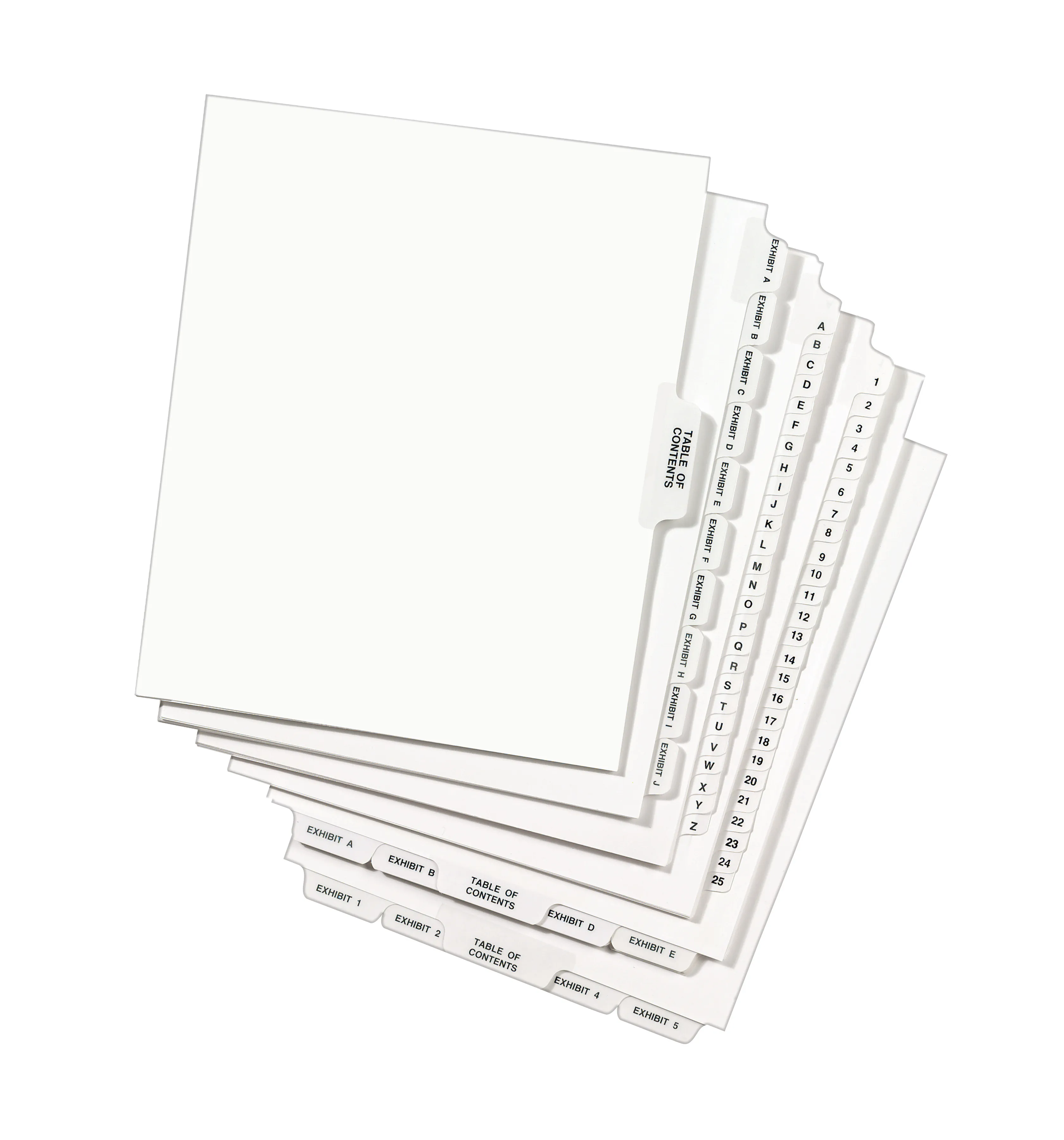 Avery 01048 Index,sd,ltr,wht,48,25pk