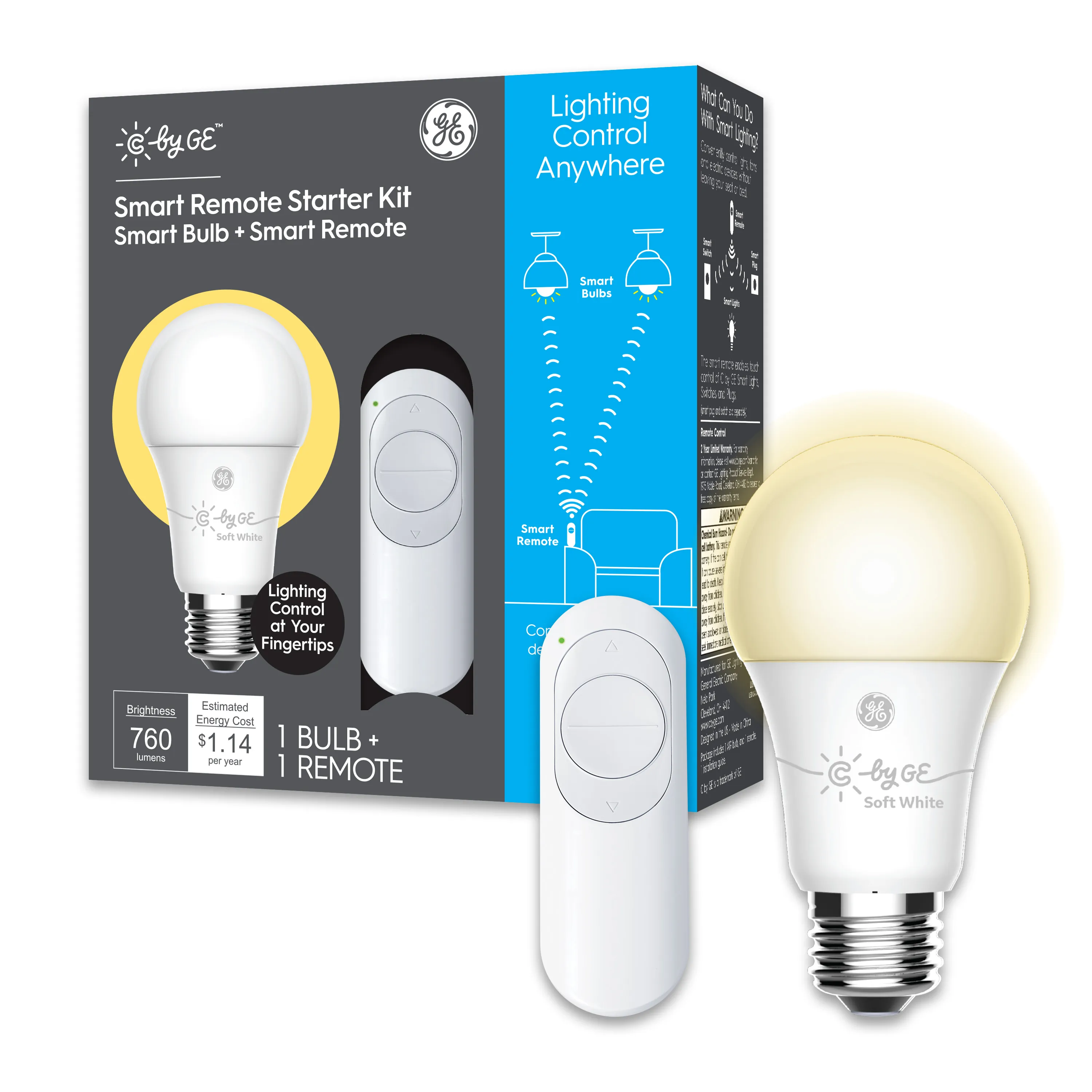 Savant 93124020 Wirefree Remote + Sw Smart Bulb