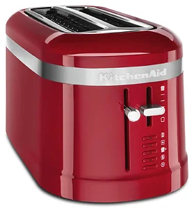 Kitchenaid Extra Long Slot 4 Slice Toaster in Vibrant Red