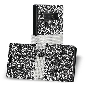 DFC02-SAMNOTE8BK | Samsung Reiko Black Diamond Rhinestone