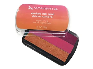 Bulk Buys Momenta Ombre Ink Pad - Pink to Orange Gradient