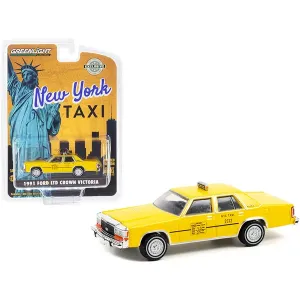 Greenlight GL30290 1991 Ford Ltd Crown Victoria Yellow Nyc Taxi (new Y