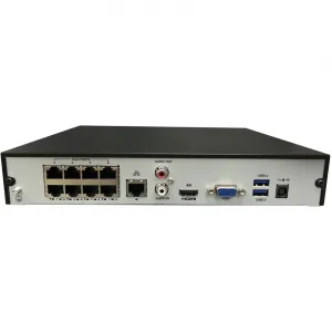 Adesso CYBERVIEWN8-TAA 8ch Nvr H.265 4k No Hdd  Poe, 1 Sata Interface