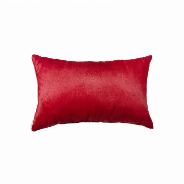 Homeroots.co 317061 12 X 20 X 5 Wine Cowhide - Pillow