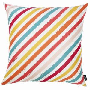 Homeroots.co 355352 18x 18 Tropical Diagonal Printed Decorative Throw 