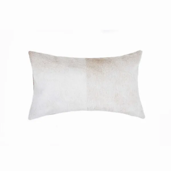 Homeroots.co 316860 12 X 20 X 5 Natural Cowhide - Pillow