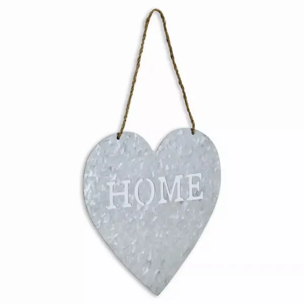 Homeroots.co 379865 Home Gray Galvanized Metal Wall Art