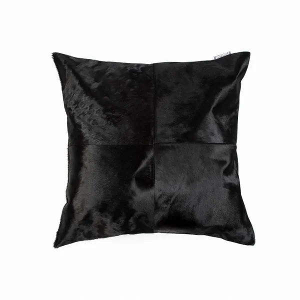 Homeroots.co 316760 18 X 18 X 5 Black Quattro - Pillow