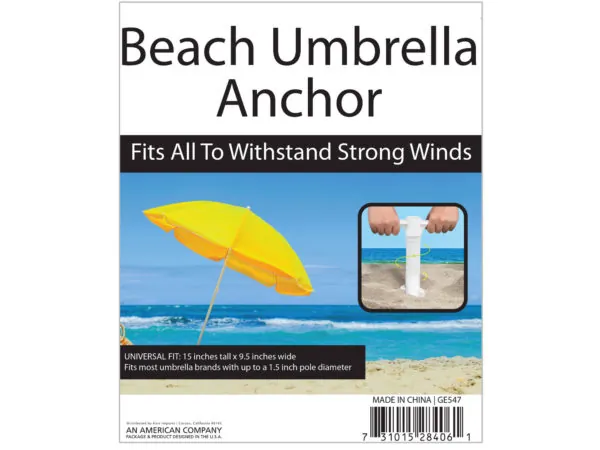 Bulk GE547 3-tier Beach Umbrella Screw Anchor