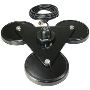 Tram 269 5-inch Tri-magnet Cb Antenna Mount With Rubber Boots And 18-f