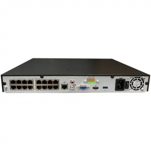 Gyration CYBERVIEWN16 16ch Nvr H.265 4k No Hdd  Poe, 2 Sata Interface