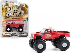 Greenlight 49080SET 1987 Chevrolet Silverado Monster Truck \crimson Gi