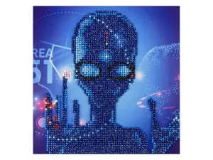 Bulk AC046 Leisure Arts Sparkle Alien Art 8x8 Diamond Paint Kit