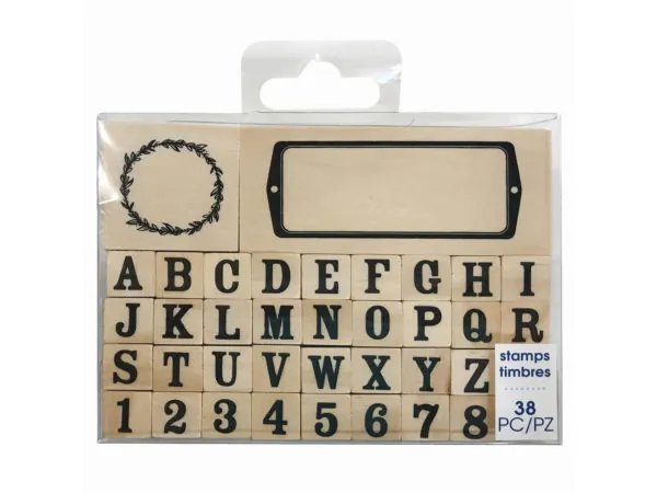 Bulk SC830 38 Piece Letters And Number Stamps