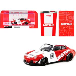 Tarmac T64-017-MO Rwb 993 3 Motul Red And White With Metal Oil Can Rau