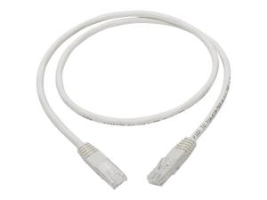 Tripp N200-003-WH 3ft Cat6 Gigabit Molded Patch Cable Rj45 M-m 550mhz 