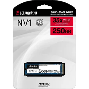 SNVS/250GBK | Kingston NV1 250GB M.2 NVMe PCIe Gen 3 Solid