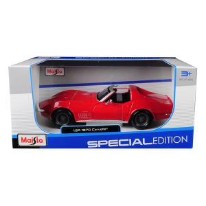 Maisto 31202r 1970 Chevrolet Corvette Convertible Red 124 Diecast Mode