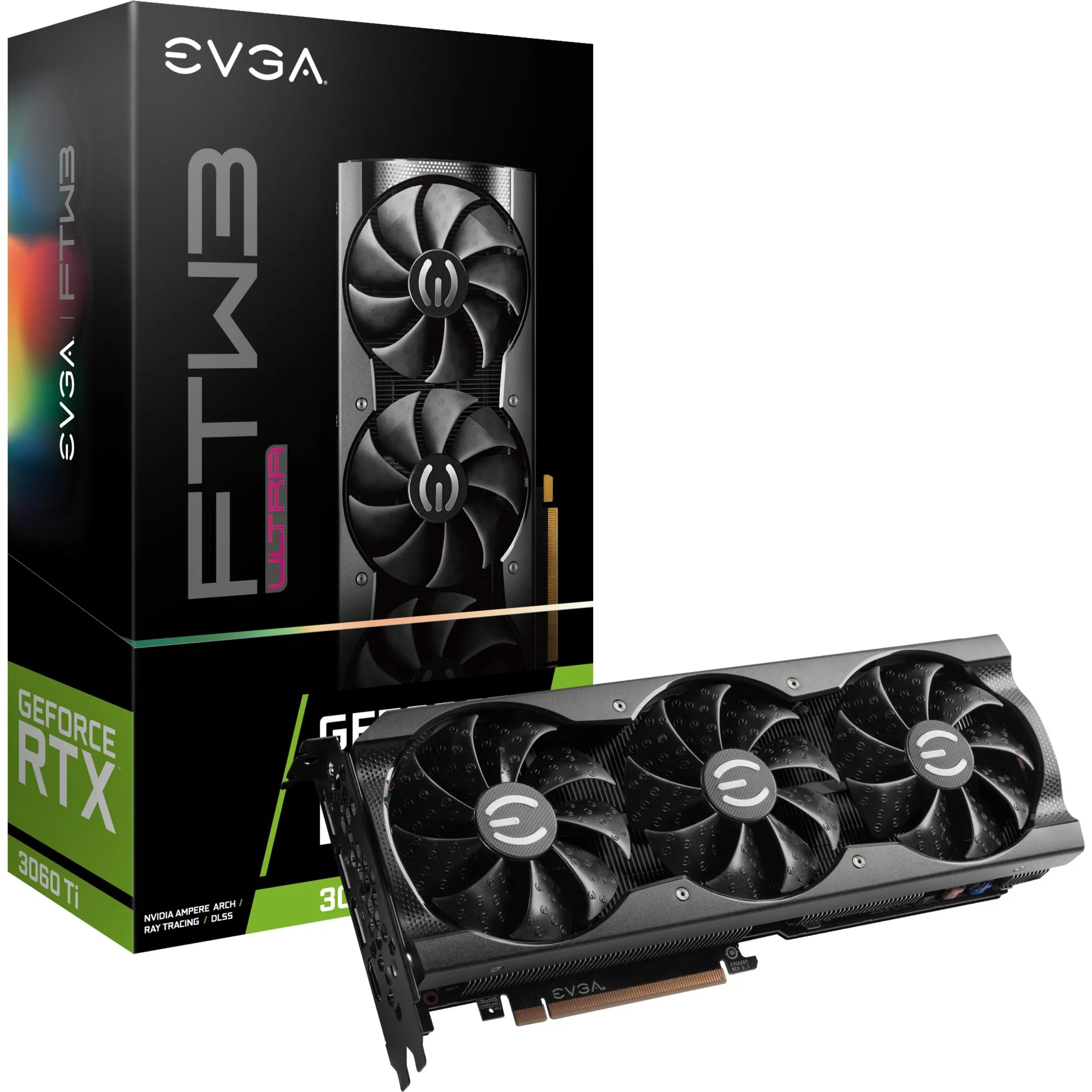 Evga 08G-P5-3667-KL Geforce Rtx 3060 Ti Ftw3 Ultra Gaming