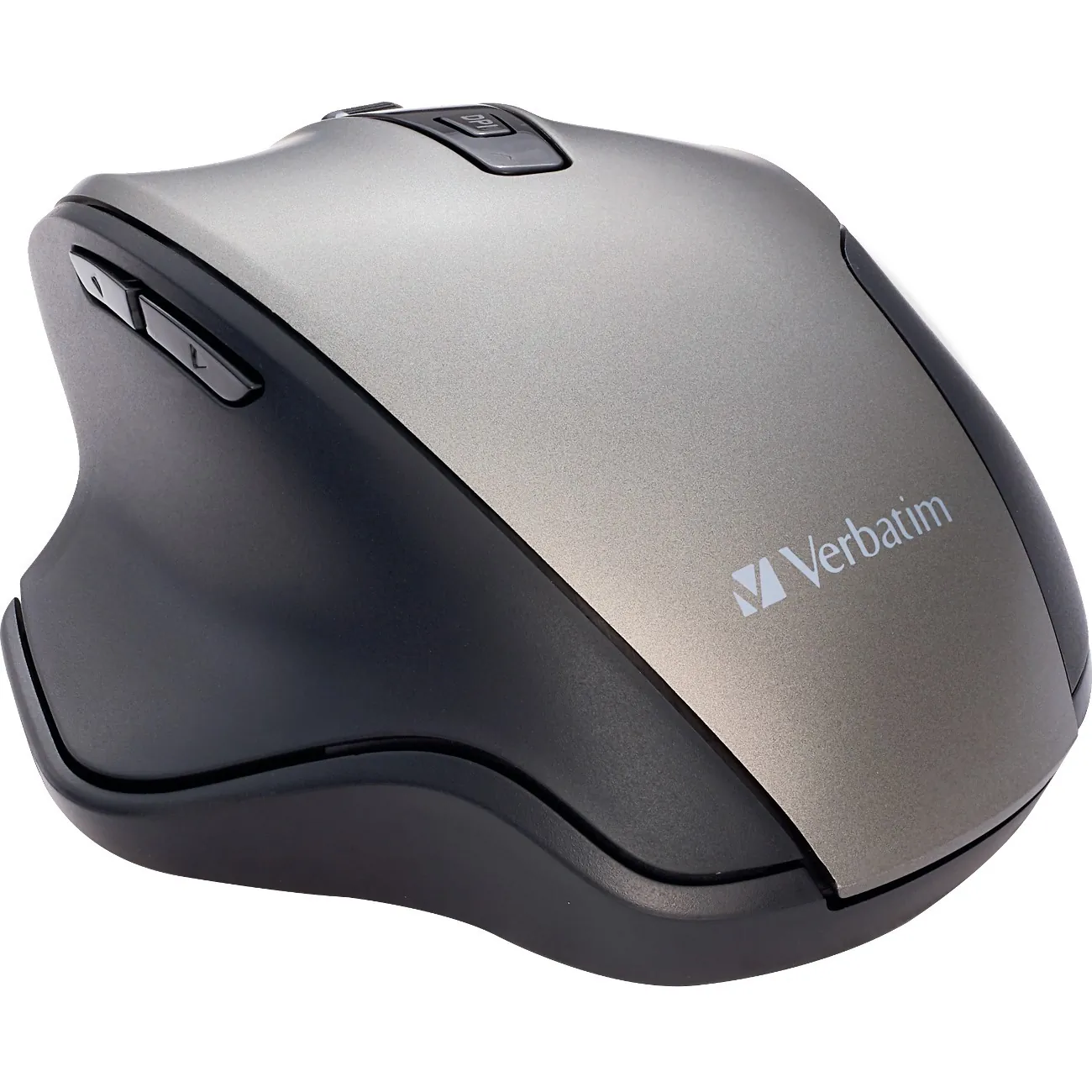 Verbatim 70242 Silent Ergonomic Wireless Blue Led Mouse - Graphite - B