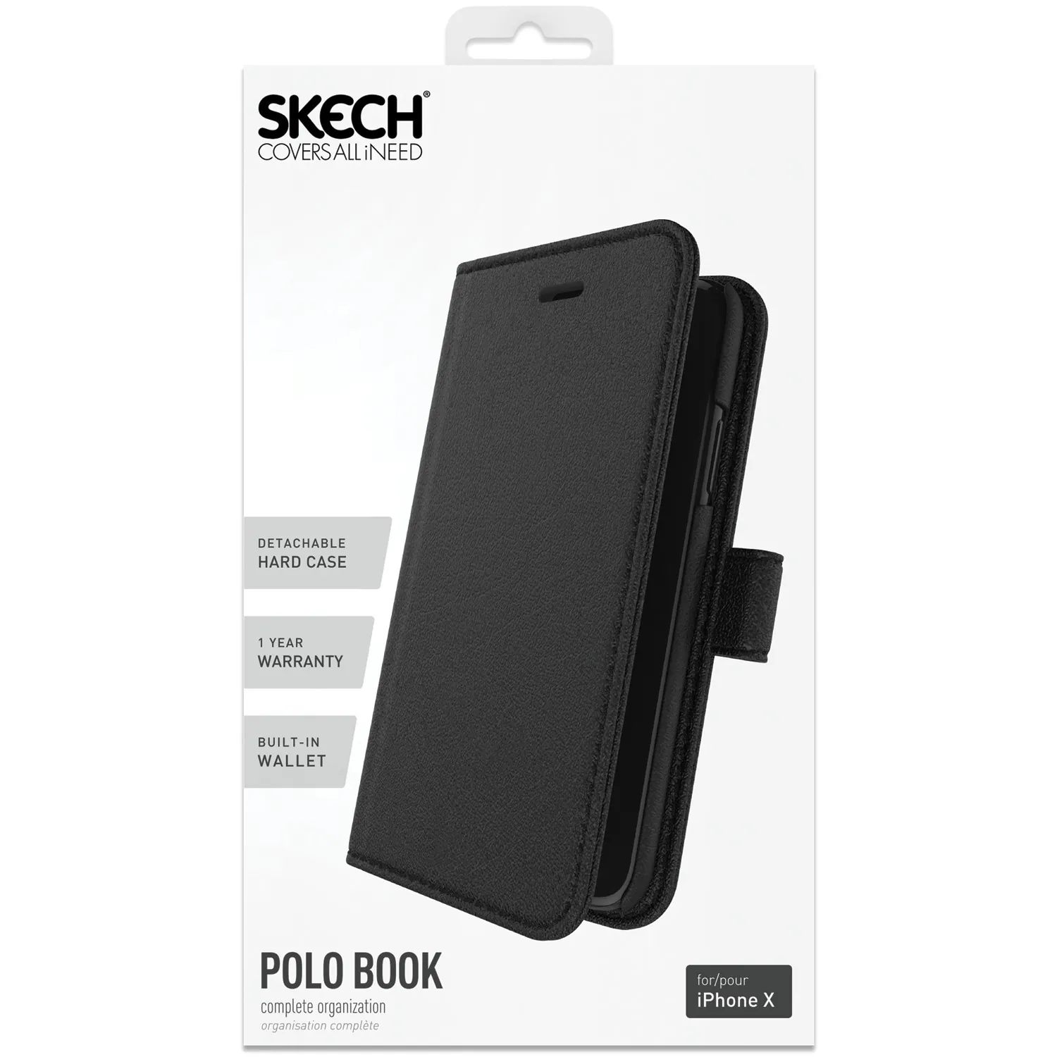 Skech SK61-PB-BLK Polo Book For Iphone Xs+ Blk