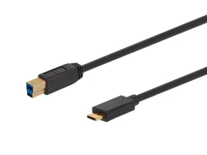 Monoprice 38614 Select Usb 3.0 Type-c To Type-b Cable_ 6ft_ Black