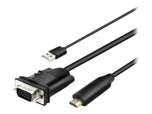 4xem 4XHDMIVGA6FTU 6ft Vga To Hdmi Adapter Cable With Usb Power