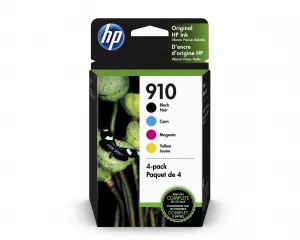 Original Hp 3YQ26AN#140 Hp 910 Cmyk Ink Combo 4-pk