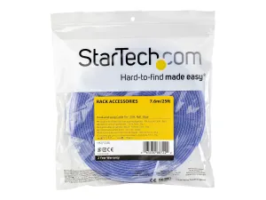 Startech HKLP25BL 25ft. Hook And Loop Roll - Blue - Cable Management (