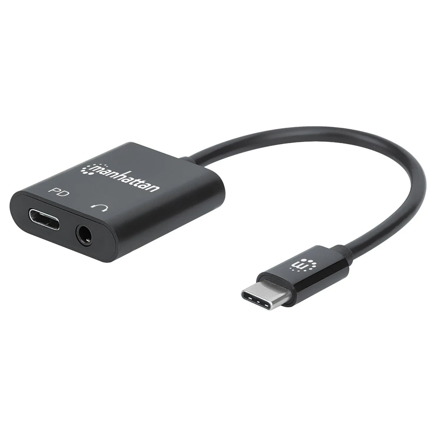 Manhattan 153355 Usb-c To Headphone Jack Adapter With Pd