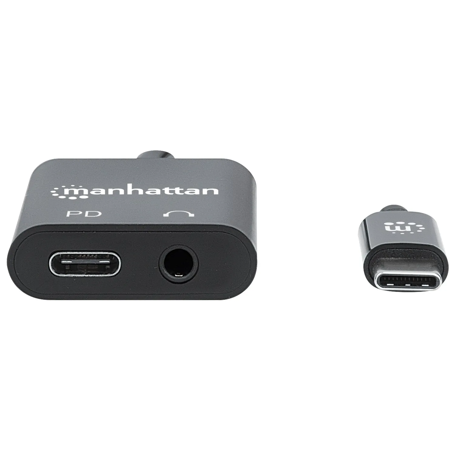 Manhattan 153355 Usb-c To Headphone Jack Adapter With Pd