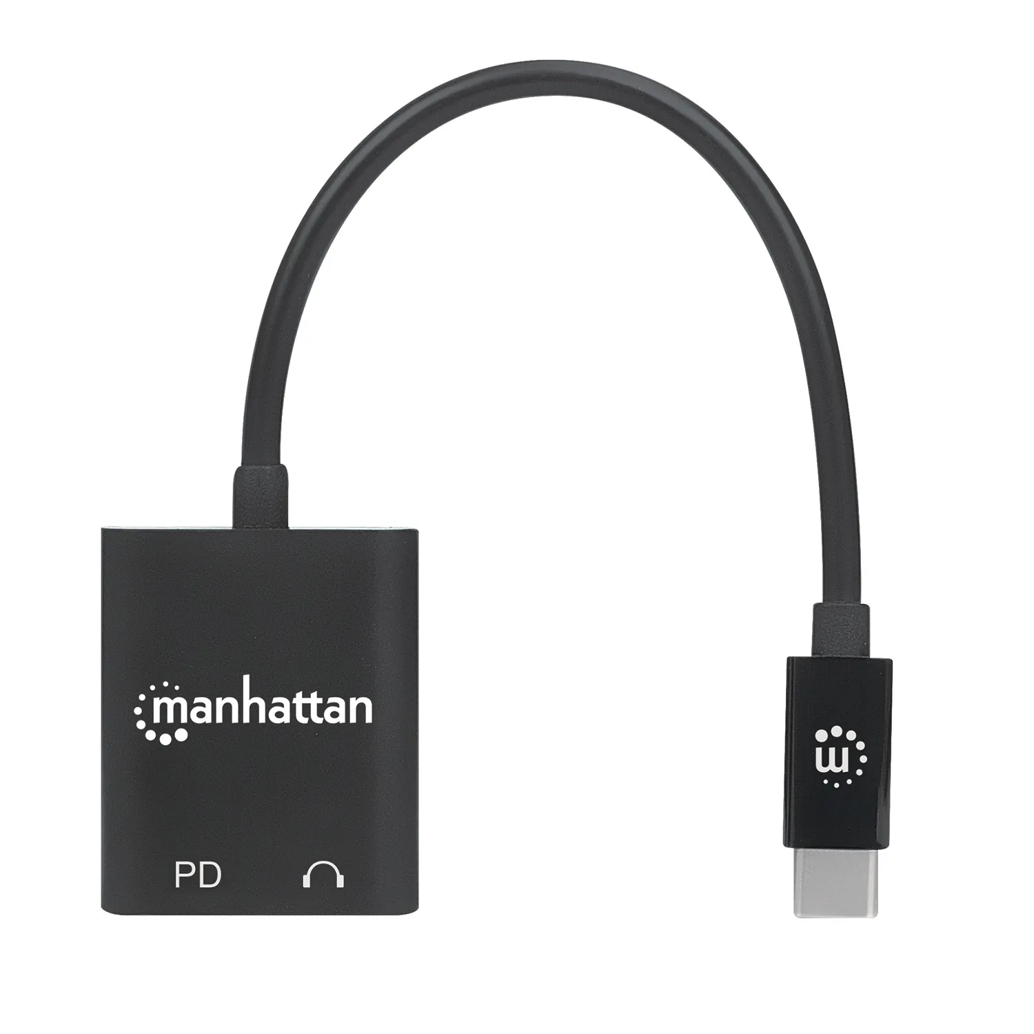 Manhattan 153355 Usb-c To Headphone Jack Adapter With Pd