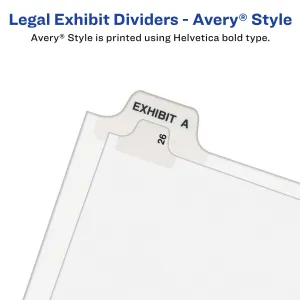 Avery 01067 Index,sd,ltr,wht,67,25pk