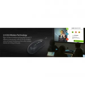 Adesso IMOUSEP20 Rechargeable, Desktop Mouse And Remote Presentation, 