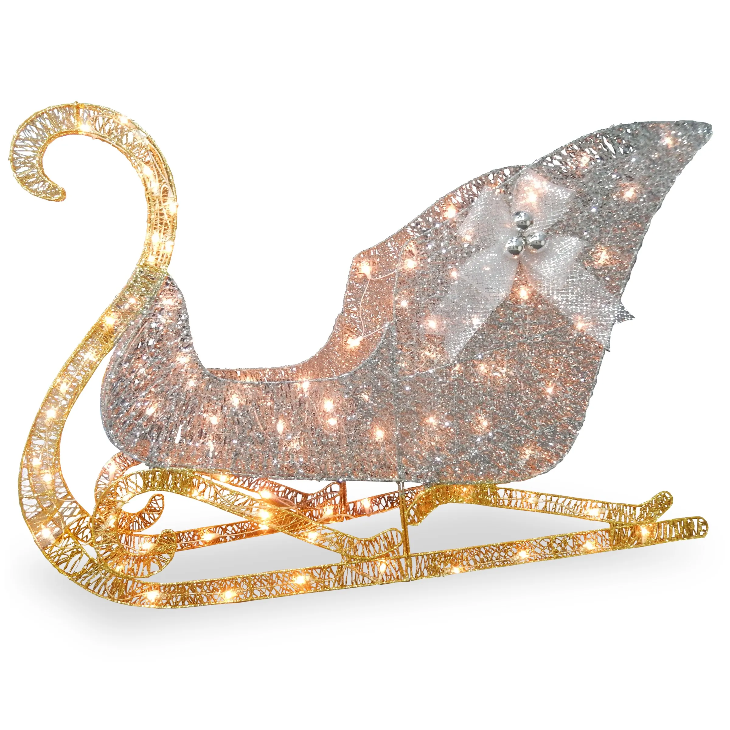 Gardman N09DF100065U Gt 33h Lit Santas Sleigh