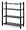 Whitmor Walnut 4-Tier Adjustable Utility Shelving Unit