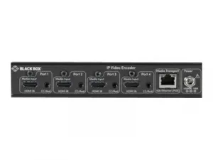 Black JHOOK-64-S-25 4-port Hdmi Over Ip H.264 Encoder - Taa Compliant