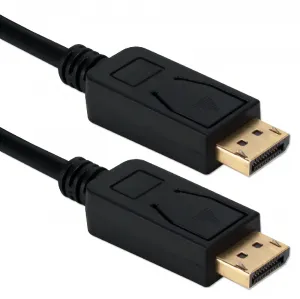 Qvs DP8-03 3ft Displayport 1.4 Ultra Hd 8k Cable With Latches